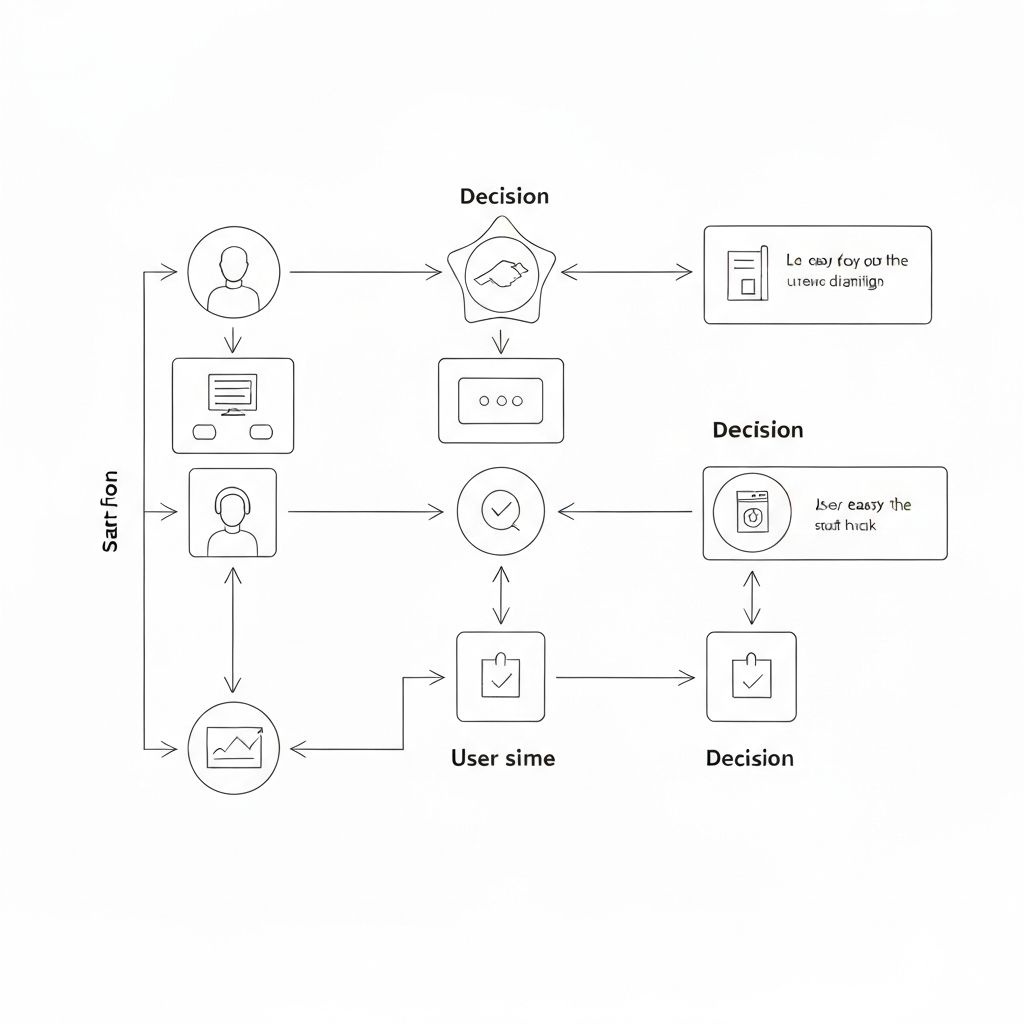 User flow diagram